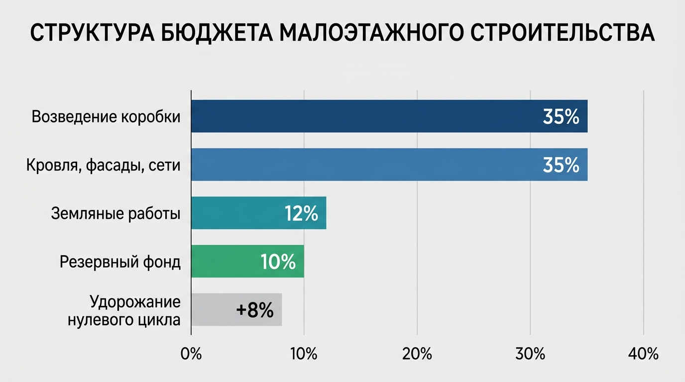 Структура бюджета малоэтажного строительства